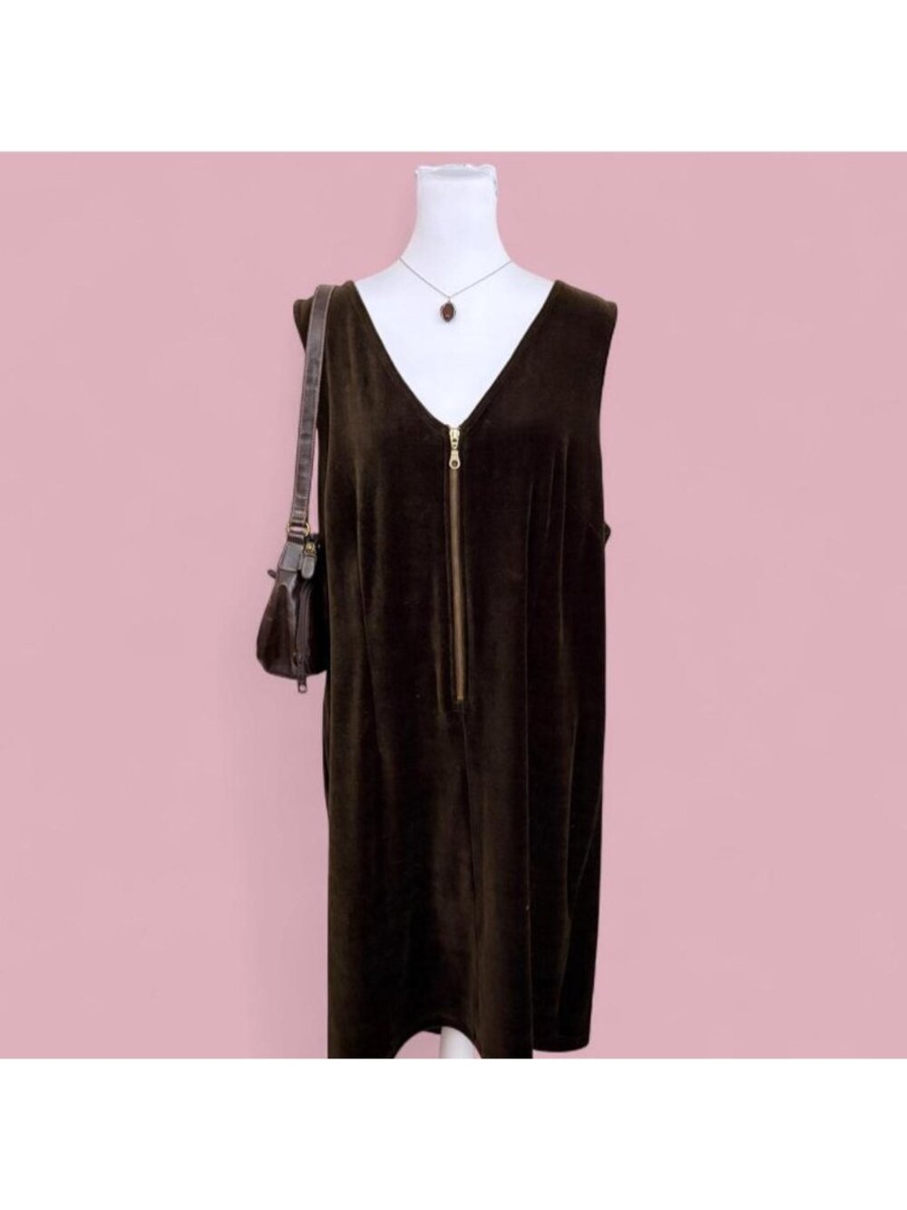 90s velvet capsule basic midi dress